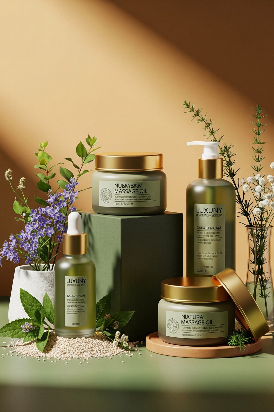 Linha de cremes e óleos de massagem ARNIPOWER com ervas naturais